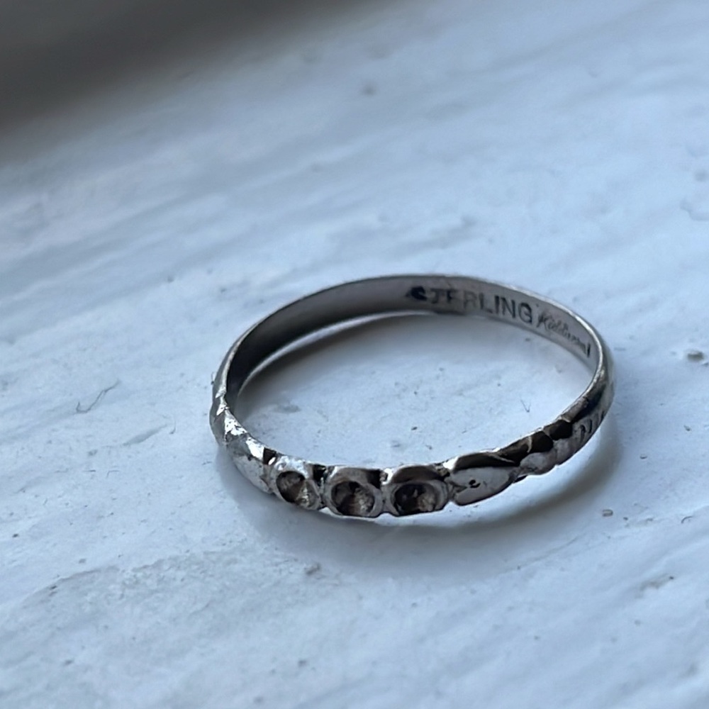 Vintage Sterling Kiddiegem Ring size 4